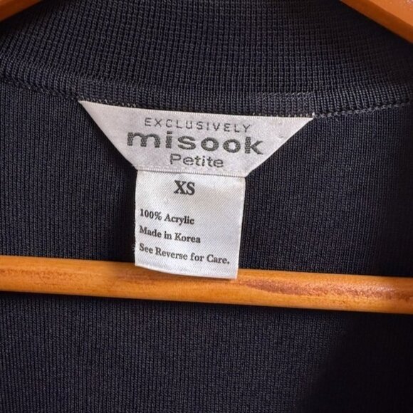 MISOOK Womens Open Front Collared Cardigan Shirt Size XS Preppy Career Classic - Picture 3 of 11